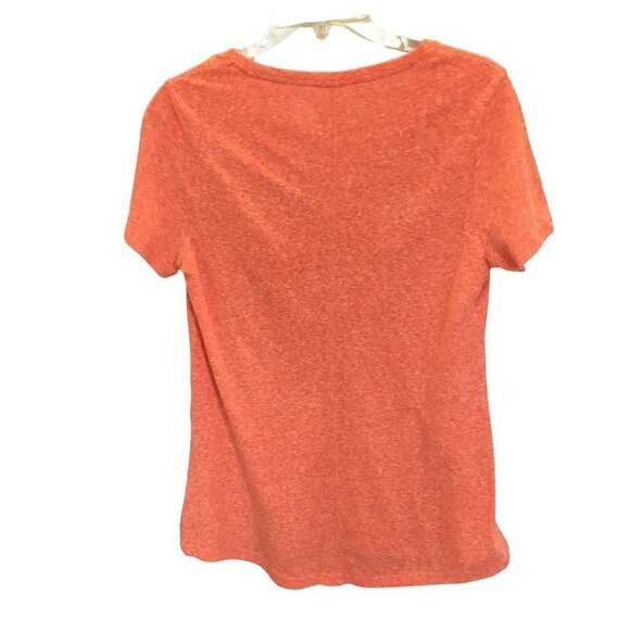 Duluth Trading Co Tee Short Sleeve Pullover Crew Neck Orange Women's Size Small - Picture 2 of 7